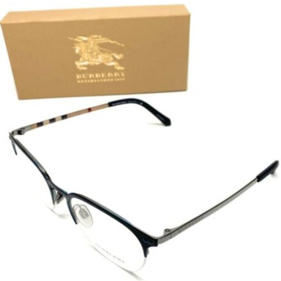 Burberry Men's Matte Black Eyeglasses! - Picture 1 of 4